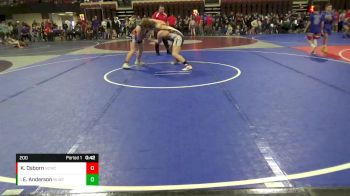 200 lbs 5th Place Match - Eli Anderson, Moses Lake Wrestling Club vs Kolter Osborn, Natrona Colts Wrestling Club