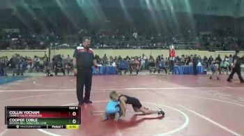 49 lbs Cons. Round 4 - Collin Yocham, Coweta Youth Wrestling vs Cooper Coble, Division Bell Wrestling Club
