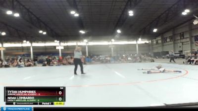 54 lbs Round 3 (3 Team) - Noah Lombardo, Legacy Wrestling Academy vs Tytan Humphries, Sublime Wrestling Academy