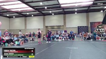 160 lbs Quarterfinal - Evan Smith, Franklin County Youth Wrestling vs Drew Teeter, Carolina Hammer Squad