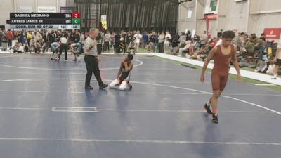 113 lbs Cons. Sub-rd Of 32 - Artels James Jr, Elevate Wrestling Club vs Gabriel Medrano, Tom Eagle Wrestling Academy