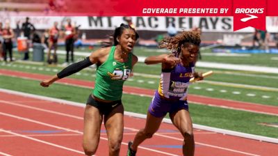 Women's 4x100m Relay Invite, Heat 2 - Oregon and LSU smash the collegiate record