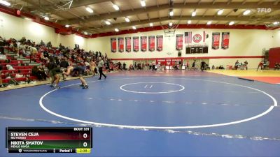 174 lbs Cons. Round 3 - Steven Ceja, Rio Hondo vs Nikita Smatov, Menlo NWCA