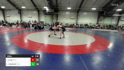 120 lbs Rr Rnd 2 - Isaac Jung, West Forsyth Wrestling Club vs Landon Haddock, Ringgold Wrestling