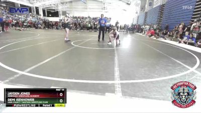 115 lbs Quarterfinal - Demi Isenhower, Linn County Twisters Wrestling Club vs Jayden Jones, Nebraska Wrestling Academy