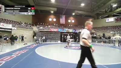 2A 175 lbs Champ. Round 1 - Morgan Tingey, Millard vs Preston Fenton, Utah Military Academy