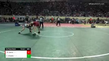 4A-145 lbs 1st Place Match - Reese Davis, Tuttle vs Cutter Sheets, Stilwell