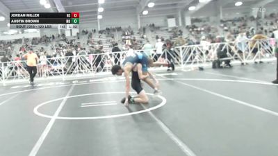 120 lbs Round Of 32 - Jordan Miller, NC vs Austin Brown, MO