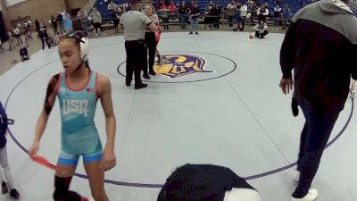 12U Girls - 94 lbs Champ. Round 3 - Mia Williams, Vbfighthouse Wrestling Club vs Audrina Miller, Bad Karma Wrestling Club