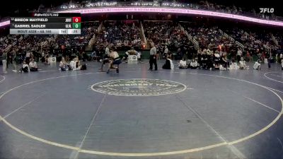 4A 165 lbs Cons. Round 3 - Brieon Mayfield, Jack Britt vs Gabriel Sadler, Green Level