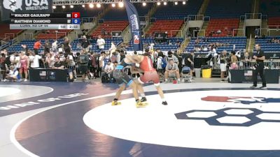 144 lbs Cons. Rd Of 64 - Walker Gaulrapp, Minnesota vs Matthew Diamond, New York