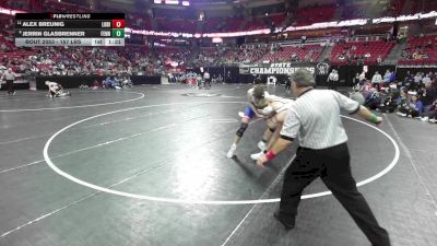 157 lbs Champ. Rd Of 16 - Alex Breunig, Lodi vs Jerrin Glasbrenner, Fennimore
