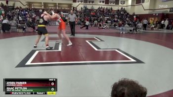 JV-40 lbs 5th Place Match - Isaac Pettlon, West Delaware, Manchester vs Ayden Parker, Sigourney-Keota