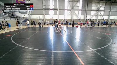78 lbs Champ. Round 5 - Knox Peasley, Omak Wrecking Crew Wrestling vs Logan Crawford, Deer Park Ironman Wrestling Club