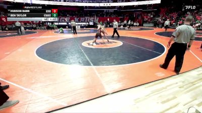 1A 150 lbs Cons. Round 1 - Ben Taylor, Kewanee (H.S.) vs Hudson Babb, Gibson City (G.C.-Melvin-Sibley)