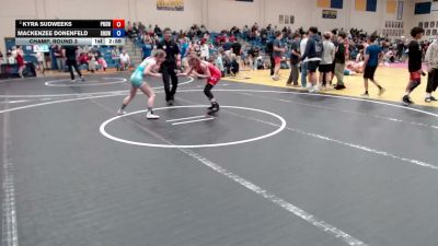 100 lbs Champ. Round 3 - Kyra Sudweeks, Pocatello High School Wrestling vs Mackenzee Donenfeld, Sandpoint High School Wrestling