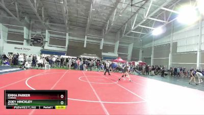 125 lbs Cons. Round 3 - Emma Parker, Carbon vs Zoey Hinckley, Riverton