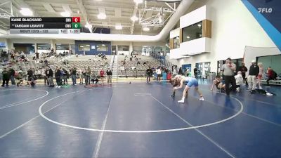 132 lbs Cons. Round 5 - Taegan Leavitt, Champions Wrestling Club vs Kane Blackard, Sanderson Wrestling Academy
