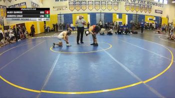 157 lbs Champ. Round 1 - Jordyn Cruz, Lyman vs Alex Quiroz, New Smyrna Beach Sr H S