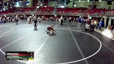 90 lbs Cons. Round 5 - Parker Kinnan, Cozad Wrestling Club vs Nolan Pehrson, Iron Hawk Wrestling Academy