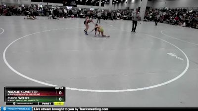 135 lbs Champ. Round 2 - Natalie Klavetter, Hudson High School Wrestling vs Chloe Wehry, Pursuit Wrestling Minnesota