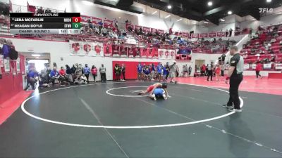 JH 126 lbs Champ. Round 2 - Reagan Doyle, STILLWATER vs Lena McFarlin, MOORE