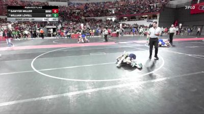 69 lbs Champ. Round 2 - Sawyer Miller, Milton Monsters Wrestling Club vs William Lovell, Monona Grove/McFarland Wrestling Club