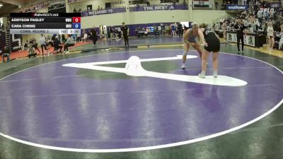 160 lbs Cons. Round 3 - Cara Cheng, Missouri Baptist University vs Addyson Pasley, William Woods