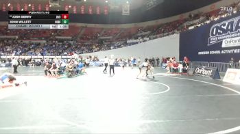 4A Boys 157 lbs Champ. Round 1 - Josh Berry, Junction City Boys vs John Willett, North Bend Boys