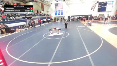 100 lbs Semifinal - Lily Enos, Batavia vs Addison Hadsall, Geneseo