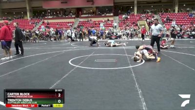 92 lbs 3rd Place Match - Trenton Debus, Scottsbluff Wrestling Club vs Carter Block, Wamego Wrestling Club