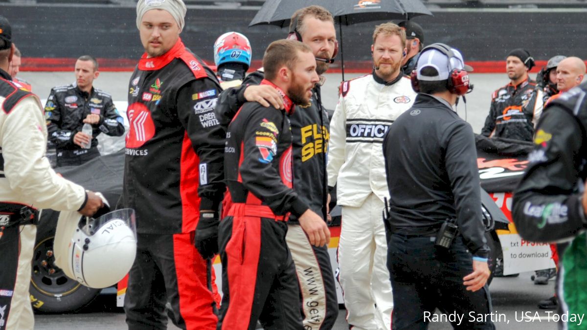 Ross Chastain, Jeremy Clements Fight At Bristol During Rain Delay