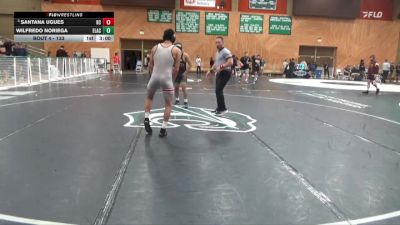 133 lbs Champ. Round 1 - Santana Ugues, Bakersfield College vs Wilfredo Noriega, East Los Angeles College