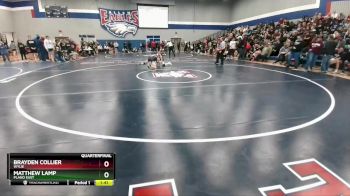 150 lbs Quarterfinal - Brayden Collier, Wylie vs Matthew Lamp, Plano East