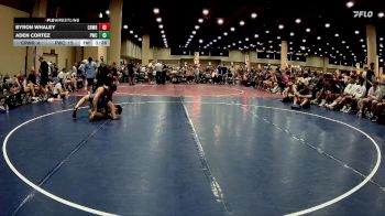 132 lbs Round 2 (6 Team) - Aden Cortez, PWC vs Byron Whaley, Crossroads Wrestling