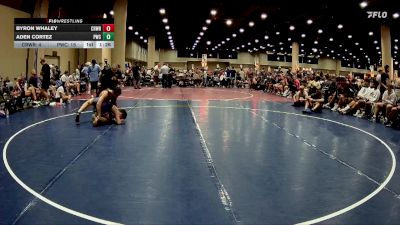 132 lbs Round 2 (6 Team) - Aden Cortez, PWC vs Byron Whaley, Crossroads Wrestling