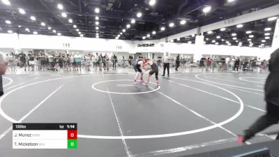130 lbs Final - Juan Munoz, Stout Wr Acd vs Torrin Mickelson, Silverback WC