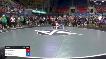 106 lbs Semis - Nakayla Dawson, Michigan vs Mary Manis, Florida