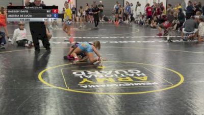 105 lbs Rr Rnd 3 - Kassidy Davis, Mat Demon Girls Black - GK12E vs Alessia De Lucia, Razor PinkWave - GK12E