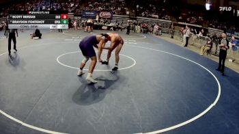 D 3 190 lbs Cons. Semi - Scott Berzas, Basile vs Braydon Fontenot, Opelousas Catholic
