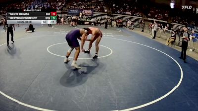 D 3 190 lbs Cons. Semi - Scott Berzas, Basile vs Braydon Fontenot, Opelousas Catholic