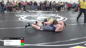 200-C lbs Round Of 32 - John Robinson, NC vs Jackson P. Foster, MI