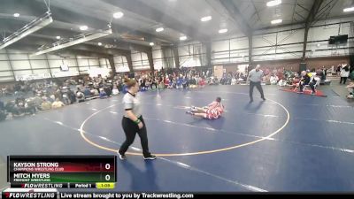 130 lbs 1st Place Match - Kayson Strong, Champions Wrestling Club vs Mitch Myers, Fremont Wrestling