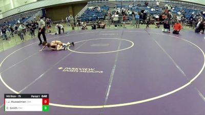 14U Boys - 75 lbs Quarters - Cameron Smith, Perrysburg Wrestling Club vs Josh Musselman, Contenders Wrestling Academy