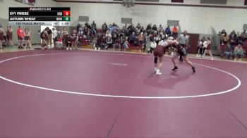 126-128 lbs 1st Place Match - Evy Priebe, Independence Girls vs Autumn Wheat, Mount Vernon Girls