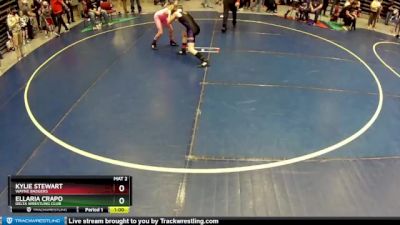 85-92 lbs Round 1 - Kylie Stewart, Wayne Badgers vs Ellaria Crapo, Delta Wrestling Club