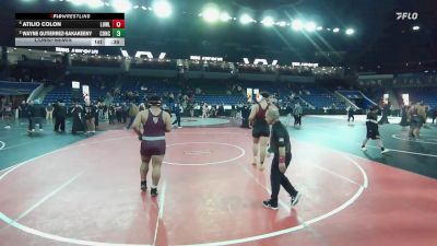 285 lbs Consolation - Atilio Colon, Lowell vs Wayne Gutierrez-Sakakeeny, Concord