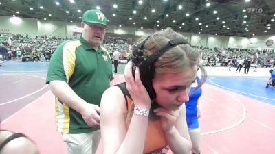 109 lbs Consi Of 8 #2 - River Klein, Douglas County Grapplers vs Allaya Knight, Willits Grappling Pack