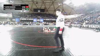 Boys 4A 106 lbs Champ. Round 1 - Caton Hanson, Mt. Si vs Hudson Jaime, Mead