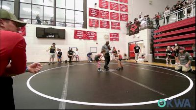 55 lbs Round Of 16 - Teagen Martinez, Carl Albert vs Sydney Bach, Weatherford